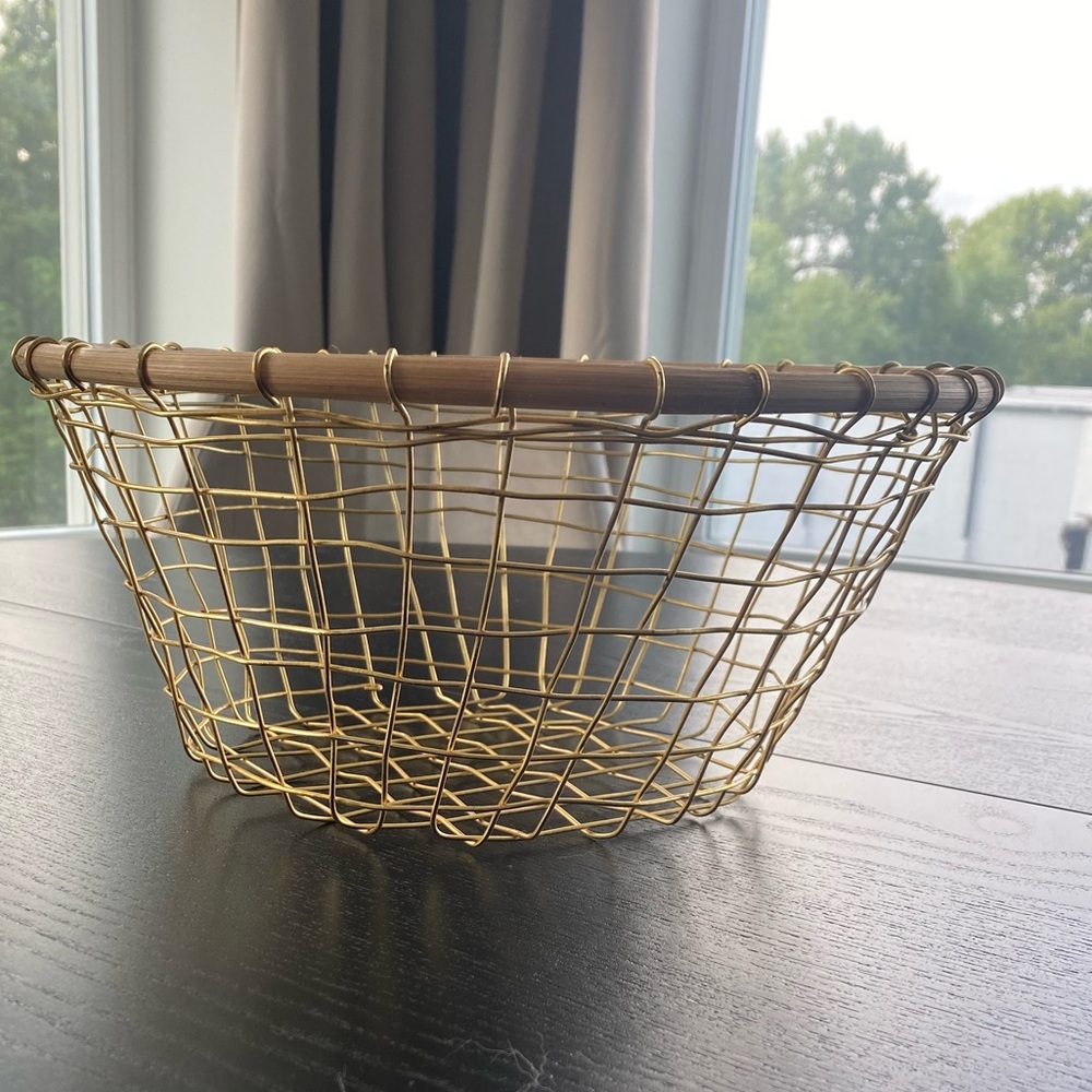 Anthropology wire basket/ bowl.